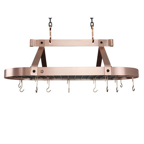 Enclume Copper Oval Pot Rack, 3-Ft. | Williams-Sonoma