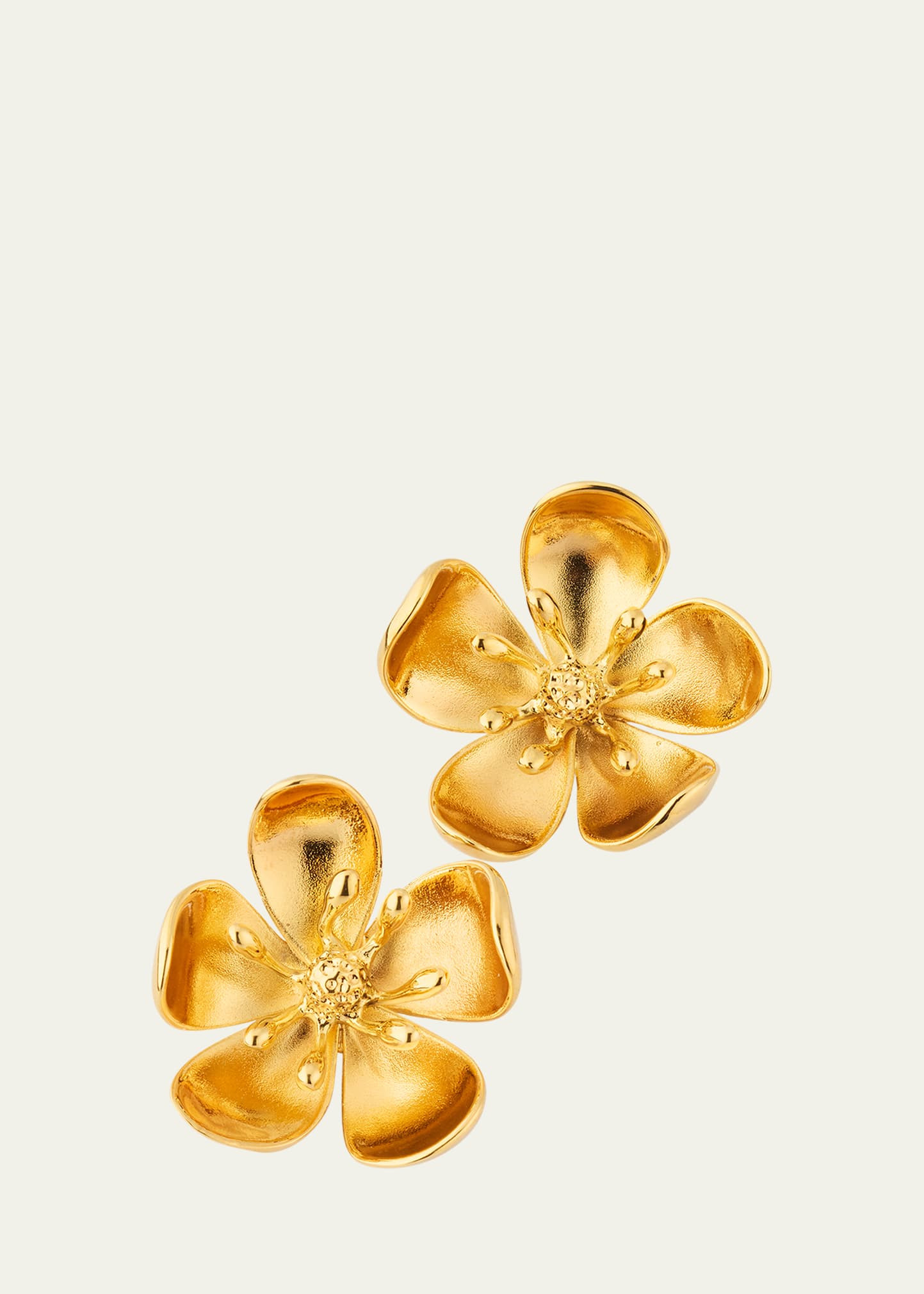 Oscar de la Renta Small Cherry Blossom Stud Earrings | Bergdorf Goodman