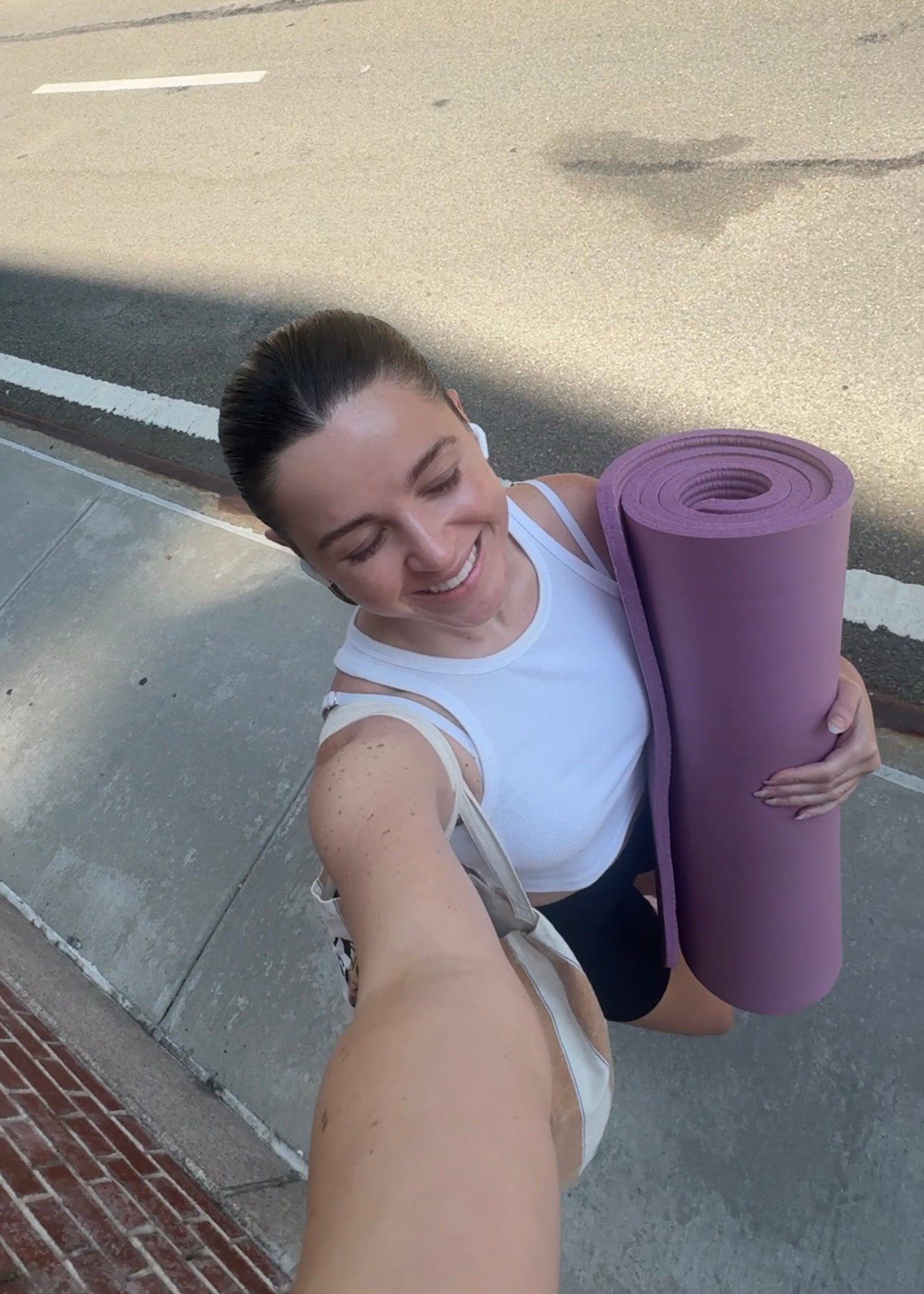 I love a 1” mat!! I’m on my second in 5 years. Might refresh soon with the cute orange color! Also linked - favorite bra brand, Skarlett Blue, triangle bra & favorite biker shorts, Free People, extra short, ribbed & comes in a million colors

#LTKFindsUnder50 #LTKPetite #LTKActive