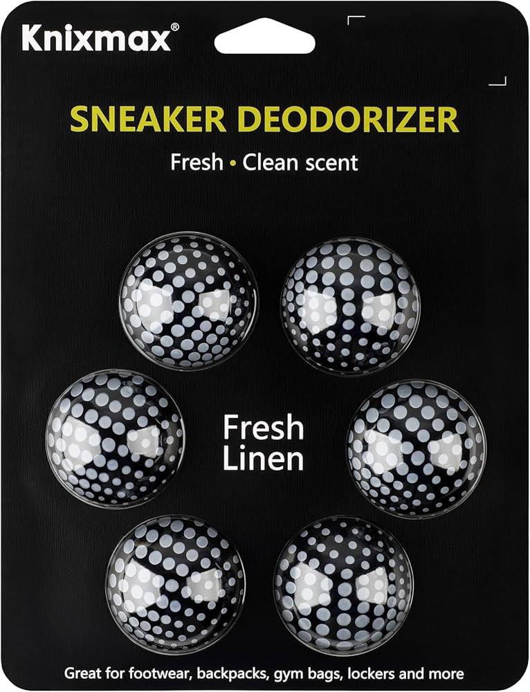 Knixmax Sneaker Deodorizer Balls, Shoe Odor Eaters Deodorant Ball for Gym Bag Locker Closet Car, ... | Amazon (US)