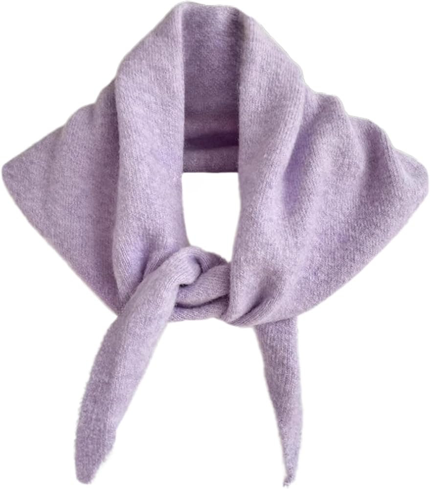 Knit Triangle Scarf Y2k Bandana Head Scarf Aesthetic Accessories | Amazon (US)