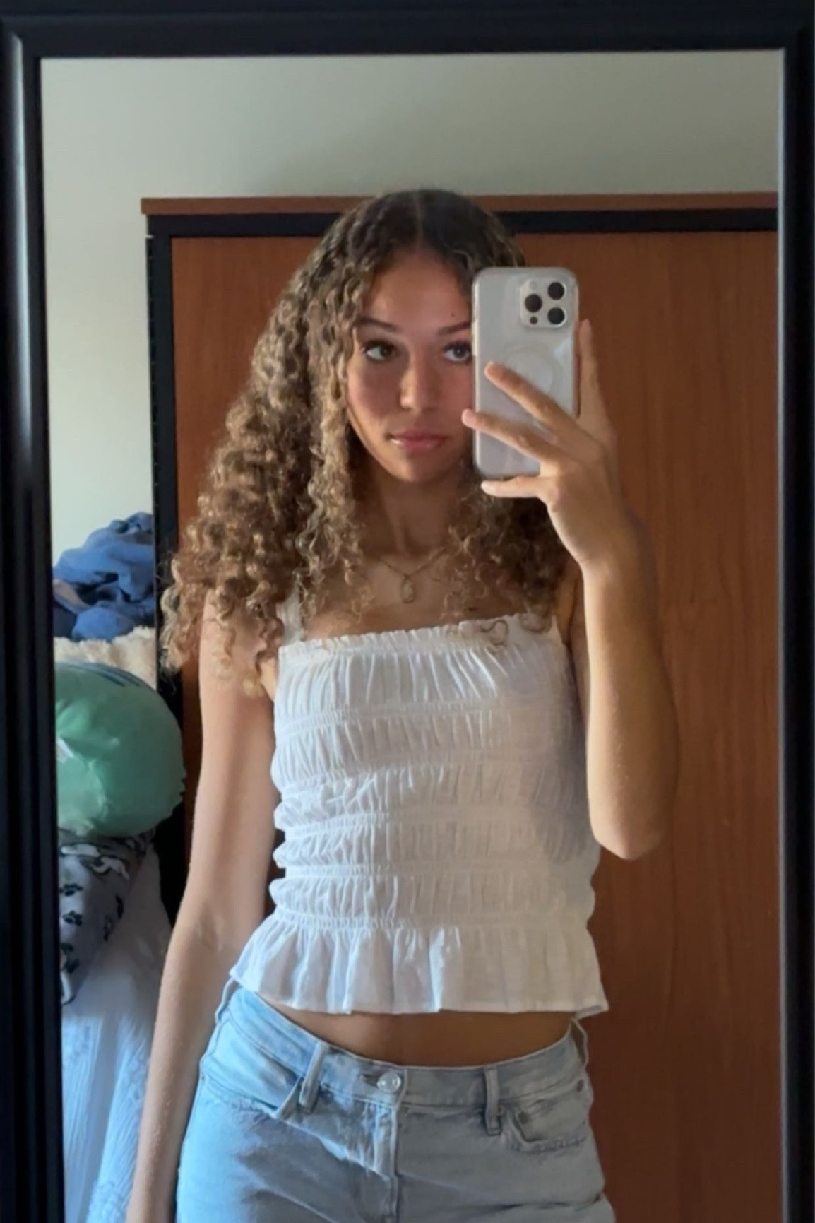 Curly Hair Glam! Elevate Your Look with Effortless Style - White Tank Top & Jeans Inspo 🌟✨ #CurlyHair #FashionInspo #StyleEssentials #LTK

#LTKHoliday #LTKSeasonal #LTKU