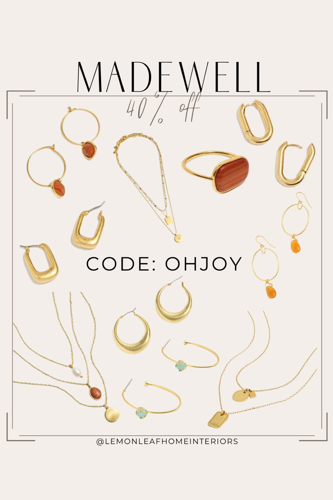 Madewell jewelry 40% off Black Friday 


#LTKGiftGuide #LTKsalealert #LTKCyberweek