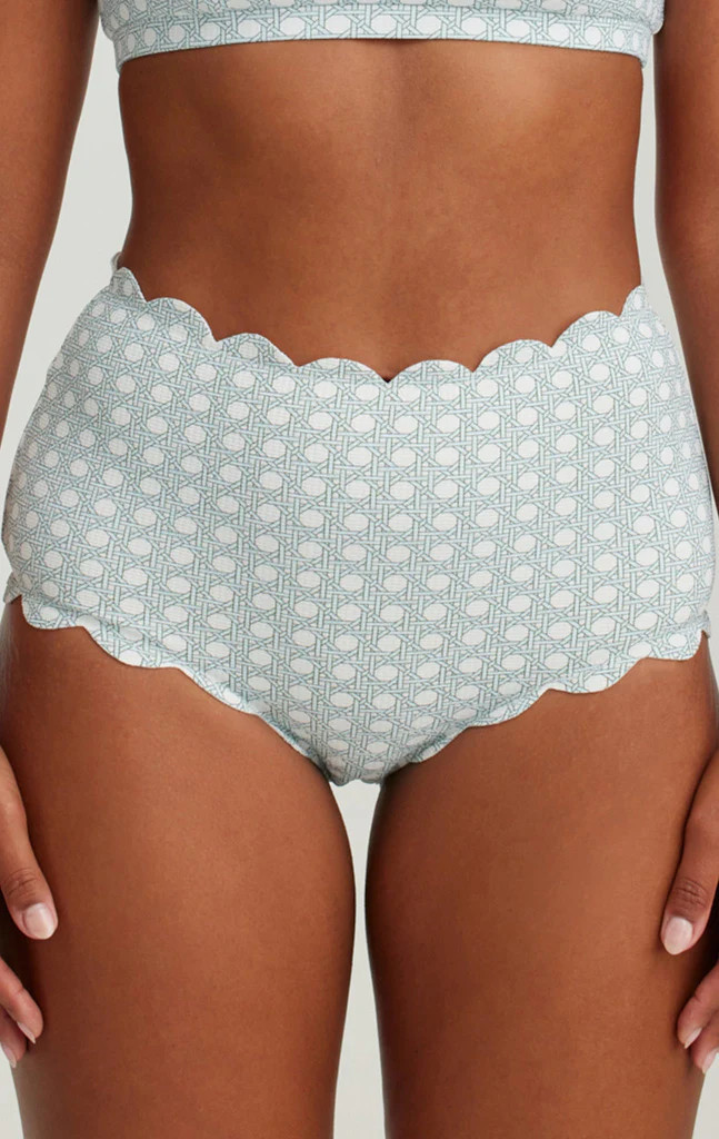 Santa Monica Bottom in Morning Cane Print/Coconut | Marysia Swim