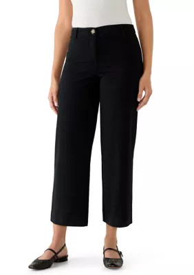 Women's Wide Leg Stretch Twill Pants | Belk