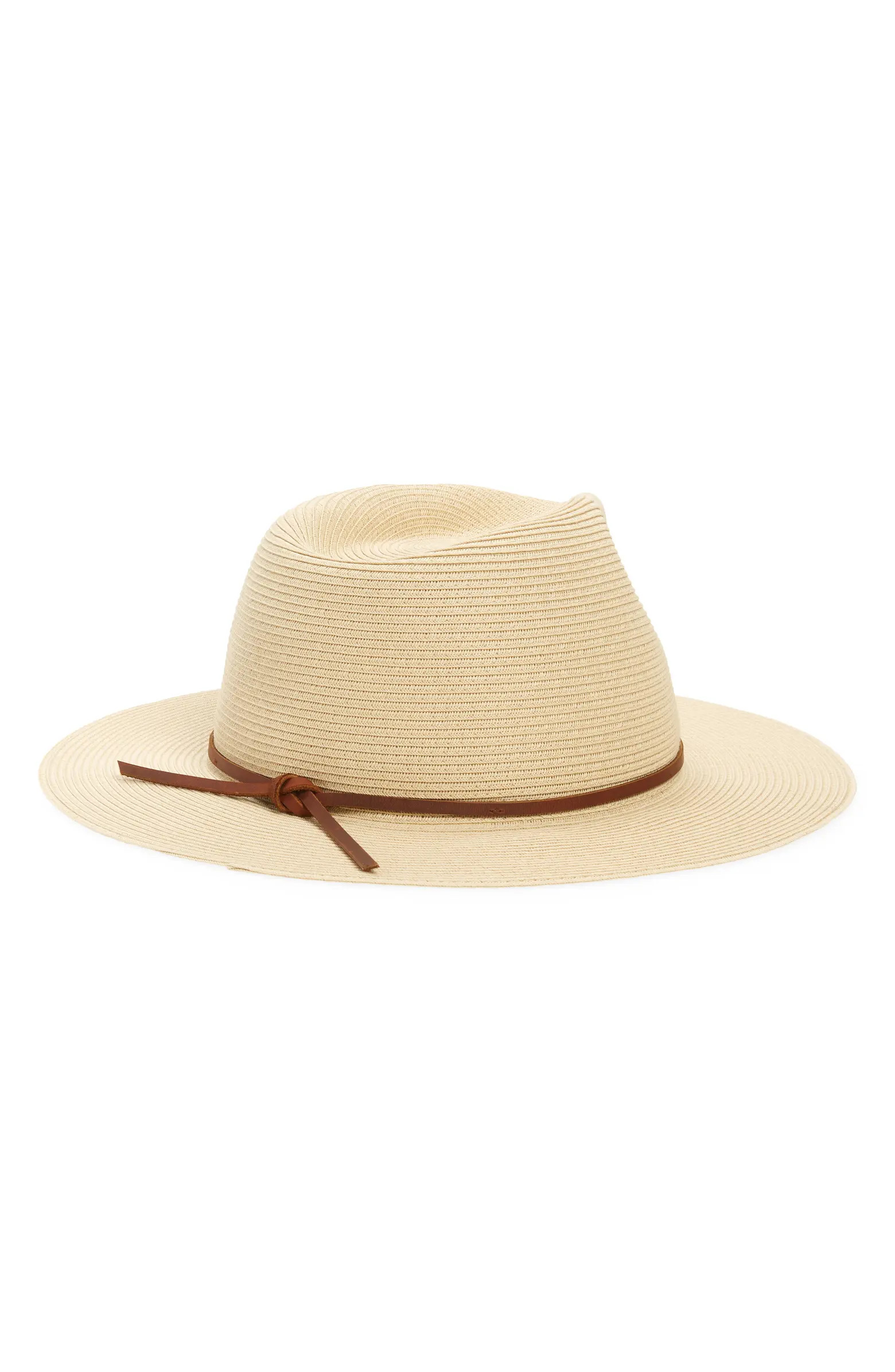 Brixton Wesley Packable Straw Fedora | Nordstrom | Nordstrom