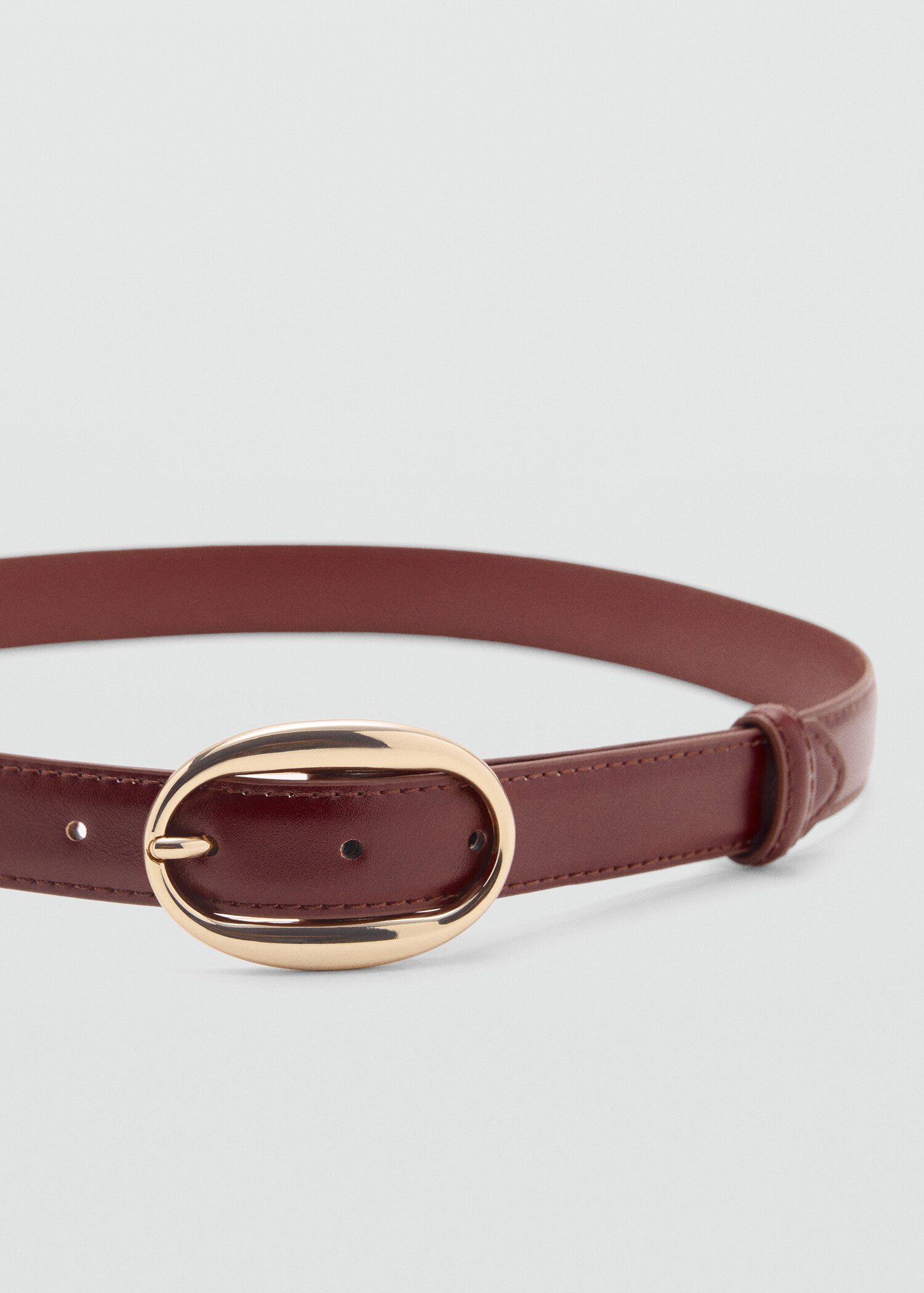 Oval buckle belt | MANGO (UK)