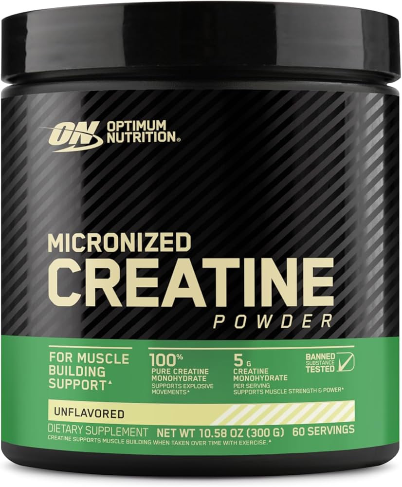 Optimum Nutrition Micronized Creatine Monohydrate Powder, Unflavored, 60 Servings, 300 Grams (Pac... | Amazon (US)