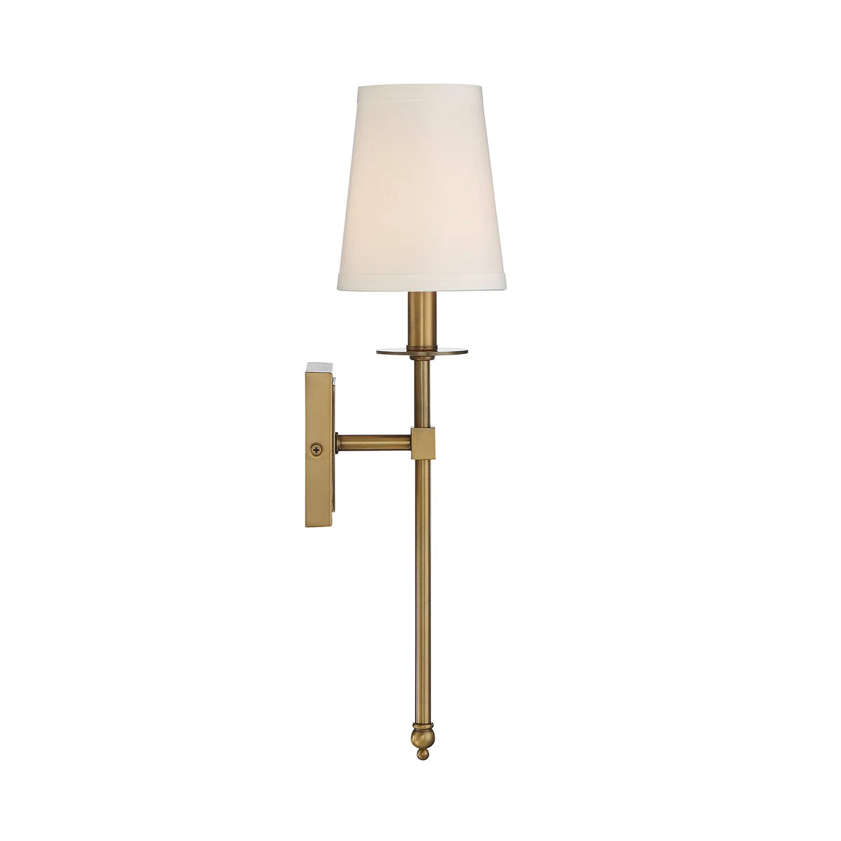 Jillian 1-Light Wallchiere in Warm Brass | Wayfair North America