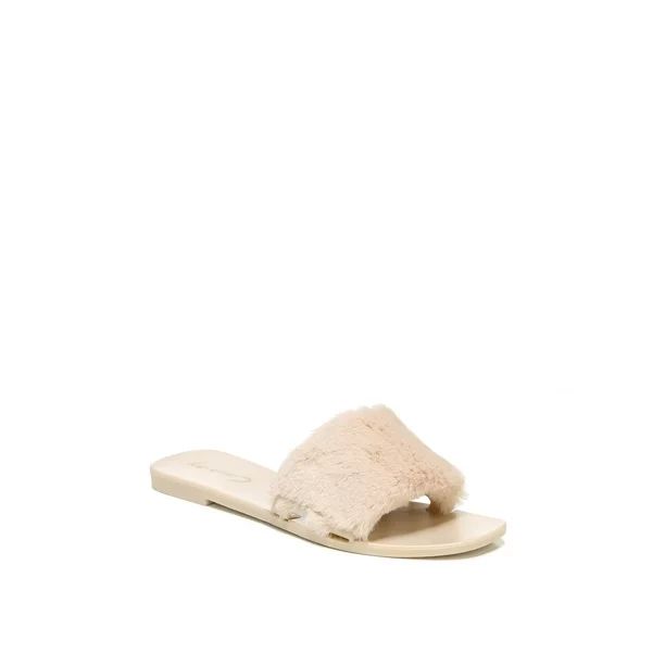 Circus by Sam Edelman Women's Everette Faux Fur Slide Sandal | Walmart (US)