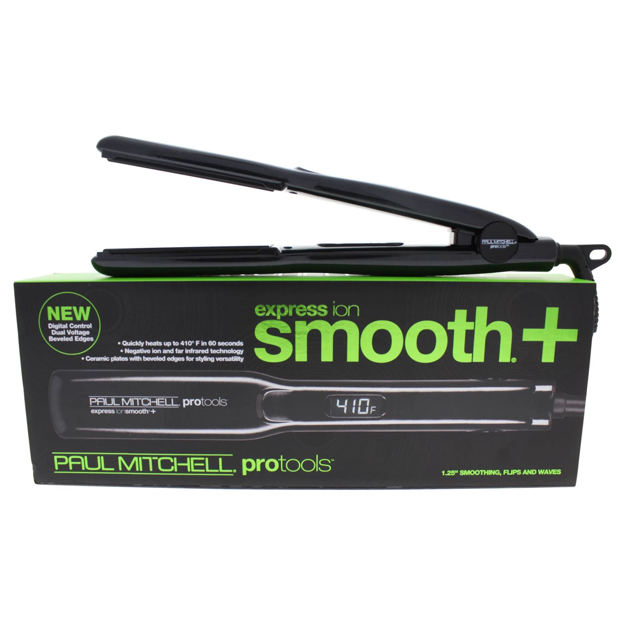 Paul Mitchell Express Ion Smooth Hair Straightening Flat Iron, Black 1.25" | Walmart (US)