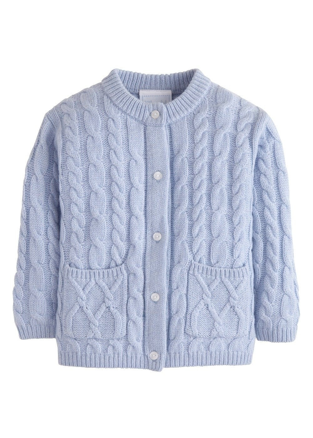 Classic Cashmere Blend Cardigan - Light Blue | Little English