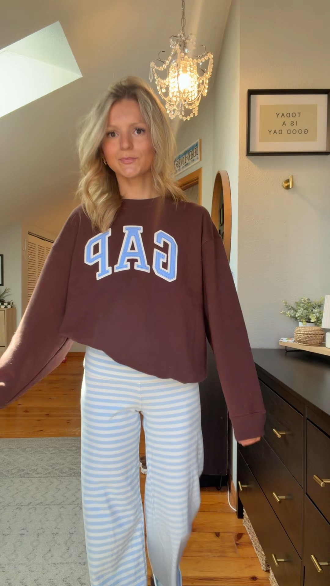 Large sweater 🤎🩵

#LTKSaleAlert #LTKootd