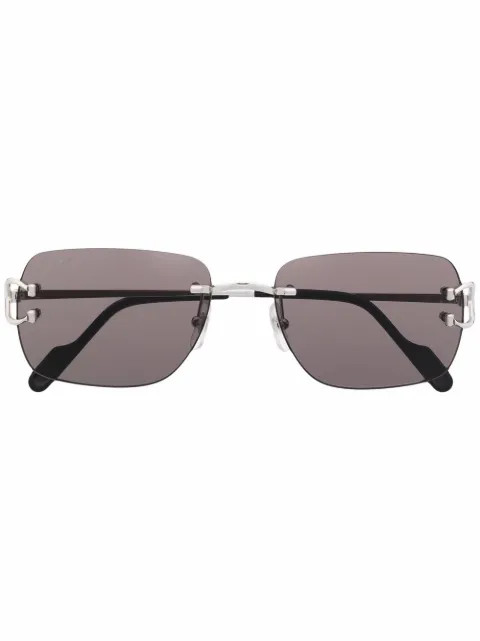 Cartier Eyewear square-frame Sunglasses - Farfetch | Farfetch Global