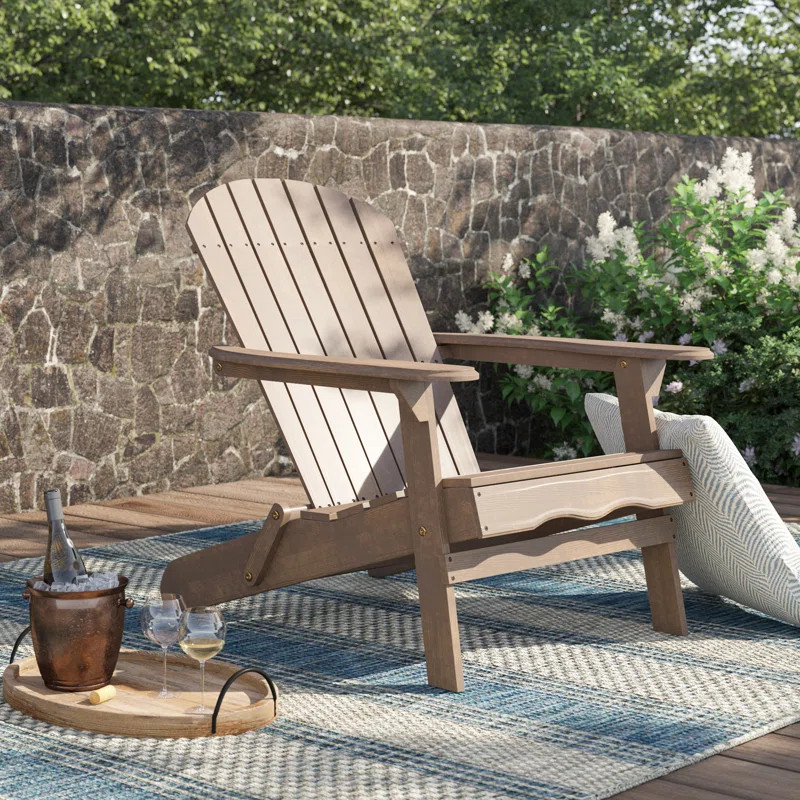 Woking Solid Wood Folding Adirondack Chair | Wayfair North America