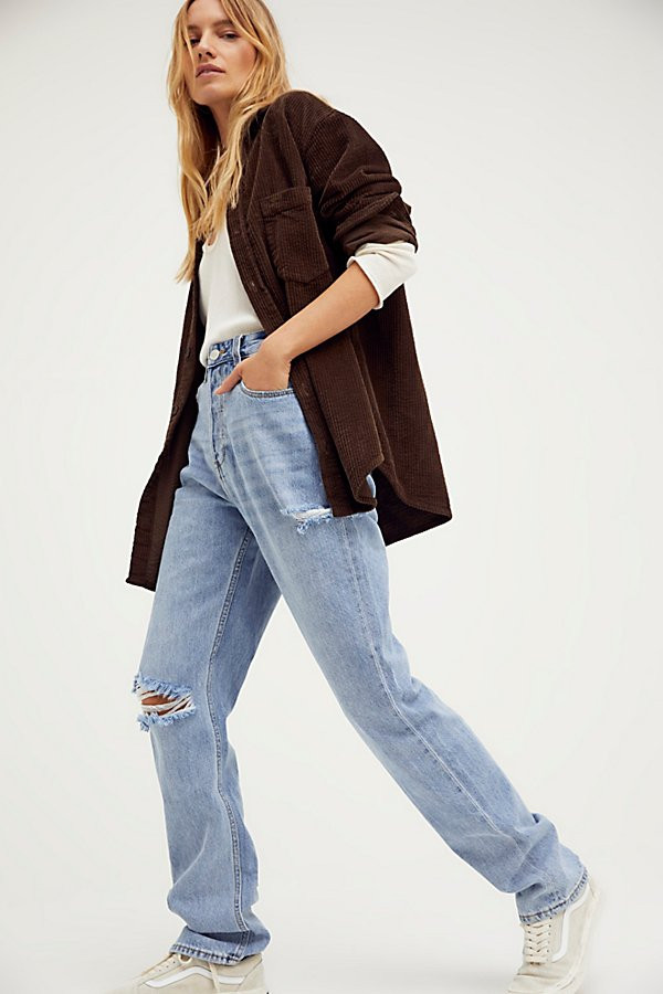 Straight Up Jeans by ZGY DENIM at Free People, Indigo Raider, 26 | Free People (Global - UK&FR Excluded)