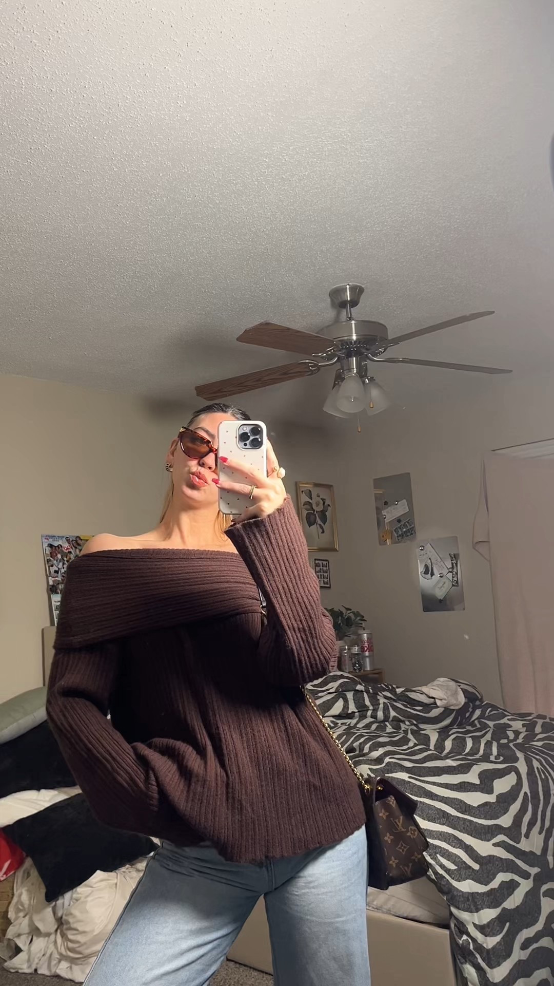 Keywords: off the shoulder sweater, brown sweater outfit, oversized sweater, cozy fall outfit, neutral outfit, casual chic, everyday outfit, straight leg jeans, distressed denim, baggy jeans outfit, relaxed fit jeans, off duty style, street style look, fall layers, capsule wardrobe, LTK outfit, LTK finds, fall fashion
Effortless and cozy with a relaxed edge 🤍 This off-the-shoulder ribbed sweater is the perfect mix of comfy and cool. Styled with relaxed distressed jeans for an easy, lived-in feel that still looks put together. Soft, slouchy, and flattering in all the right ways—this outfit is perfect for casual days, errands, coffee runs, or laid-back weekend plans. A go-to fall look you’ll reach for again and again.

#LTKdayinmylife #LTKgrwm #LTKootd
