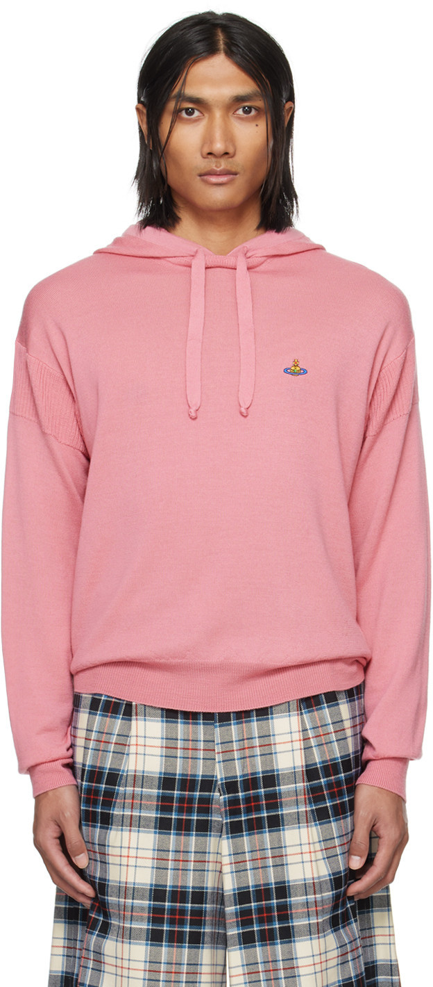 Vivienne Westwood Pink Dropped Shoulder Hoodie | SSENSE