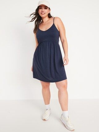 V-Neck Jersey Mini Cami Swing Dress for Women | Old Navy (US)