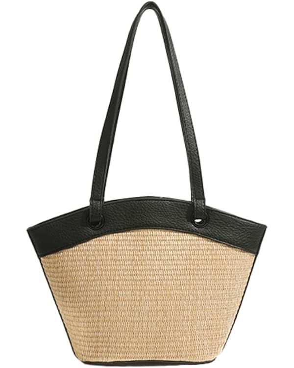 Straw Woven Bag Women's Beach Tote Bag Versatile Straw Shoulder Bag Handbag for Vacation Travel | Amazon (US)