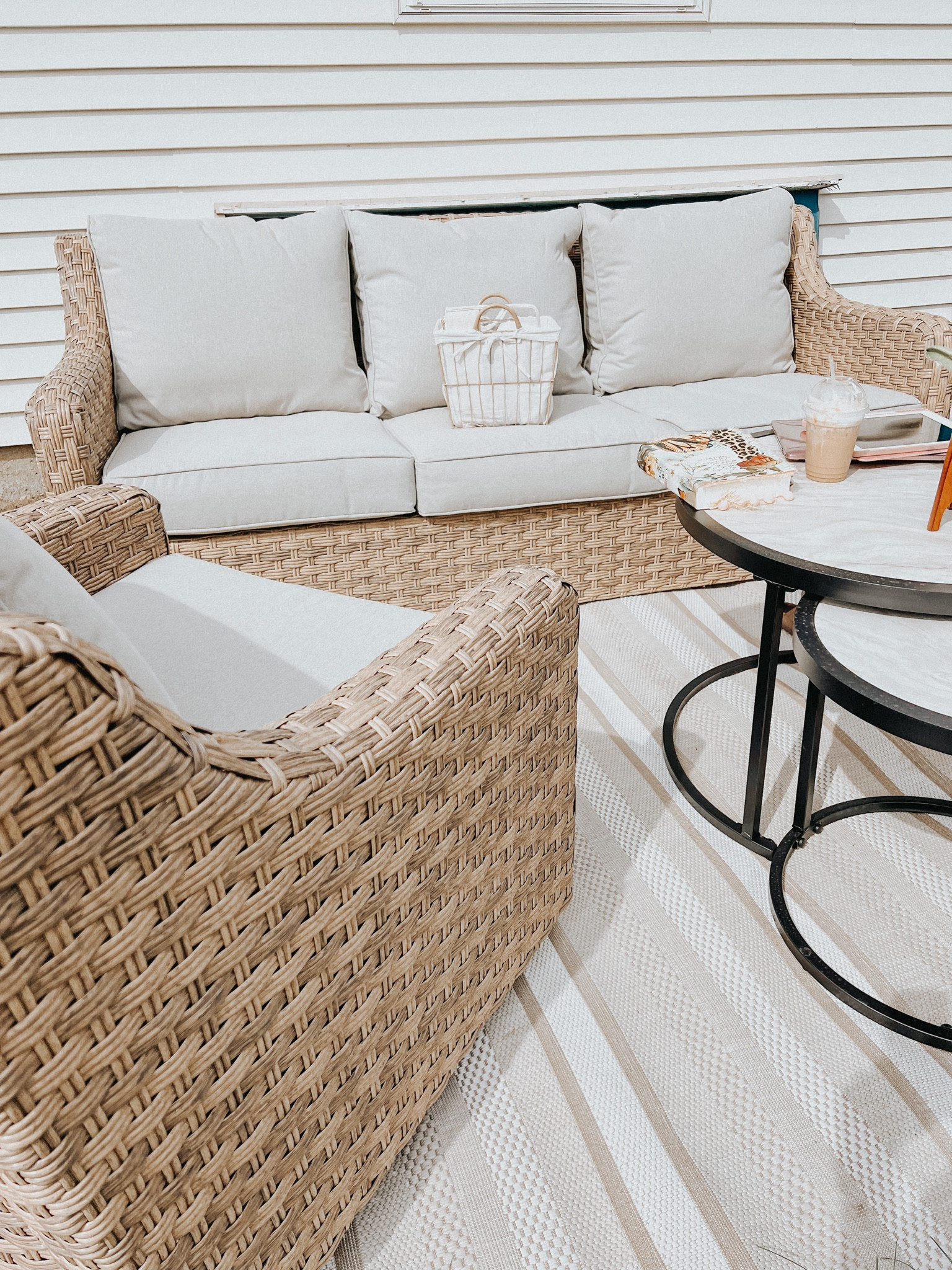 Best patio set!! Chairs rock and swivel. Plus, they all come with covers!!!

#LTKhome #LTKSeasonal #LTKU