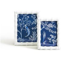 Napali Faux Bamboo Photo Frame - White 4" x 6 | Cailini Coastal