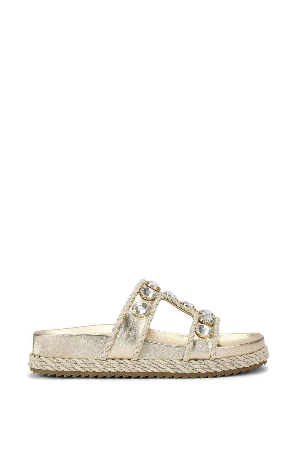 Gold Carvela 'Sorella Flatform'  Sandals | Debenhams | Debenhams UK