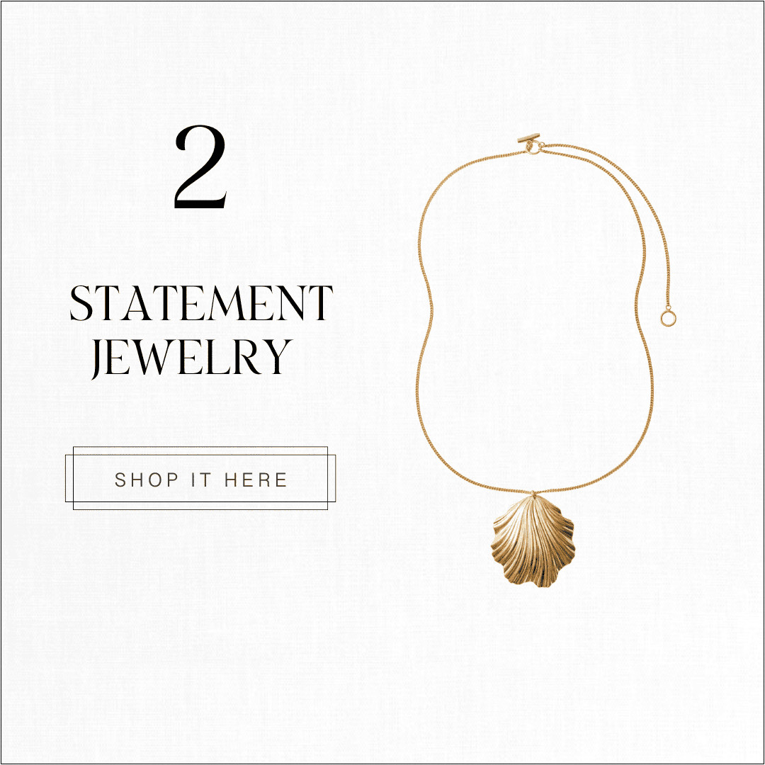 This season, sleek, modern jewelry is everywhere! And, one of the benefits is that it’s often not too expensive. Long pendant necklaces are popular, as are cuff bracelets, sculptural earrings, and anything with shells. Very fun for summer.

#LTKSummerEdit #LTKOver40 #LTKSeasonal