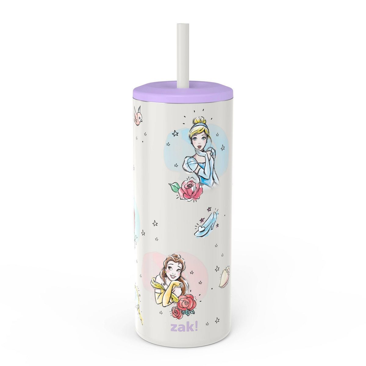 16oz Vacuum Straw Portable Drinkware 'Princess' - Zak Designs | Target