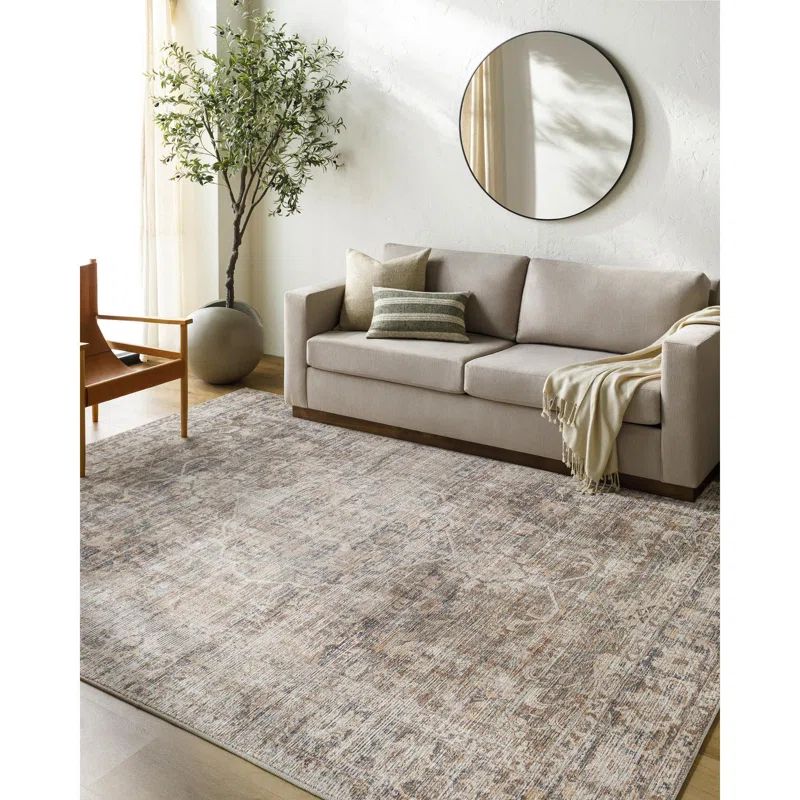 Becki Owens x Livabliss Marlene Vintage Dark Brown Area Rug | Wayfair North America