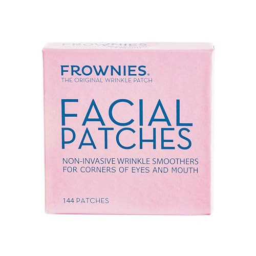 Frownies Facial Patches for Wrinkles on the Corner of Eyes & Mouth - Hypoallergenic Anti-Wrinkle Face Tape - Wrinkle Patch to Smooth & Soften Crow’s Feet & Smile Lines - For Overnight Use, 144 Patches | Amazon (US)
