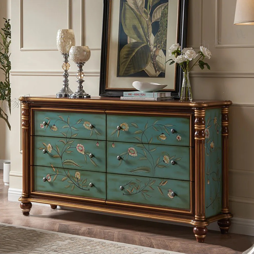 Elegant Sideboard Vintage Style Storage Cabinet | Wayfair North America
