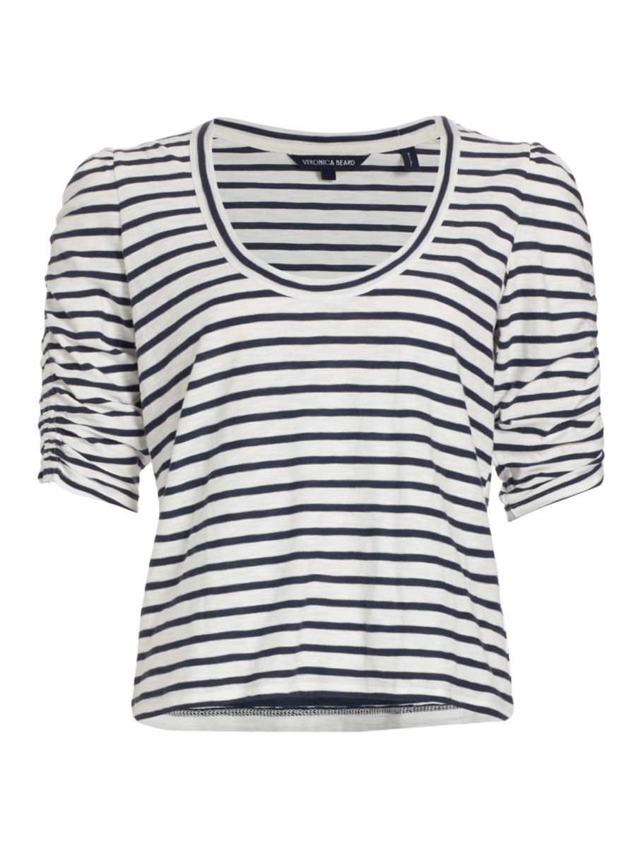 TopsT-ShirtsVeronica BeardNetto Striped Cotton T-Shirt$198
            
          Color Off White... | Saks Fifth Avenue