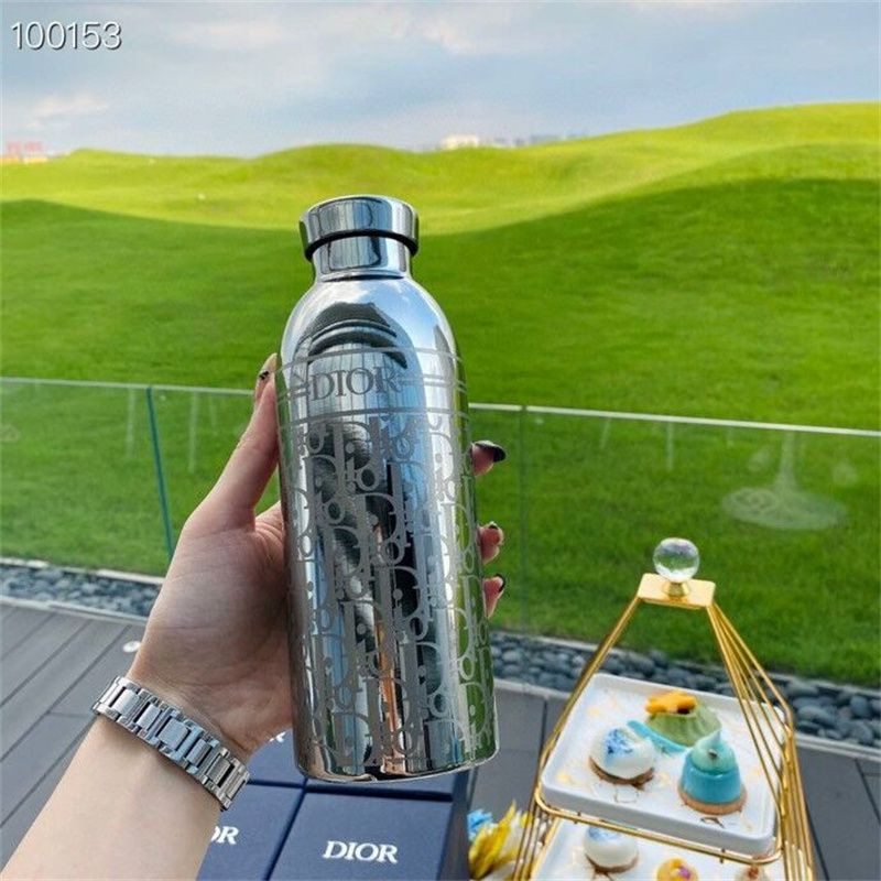 Dior Dupe Thermos Cup With Luxury Design Leather Bags Strap Fashion Water Bottles 500ml B555 From... | DHGate