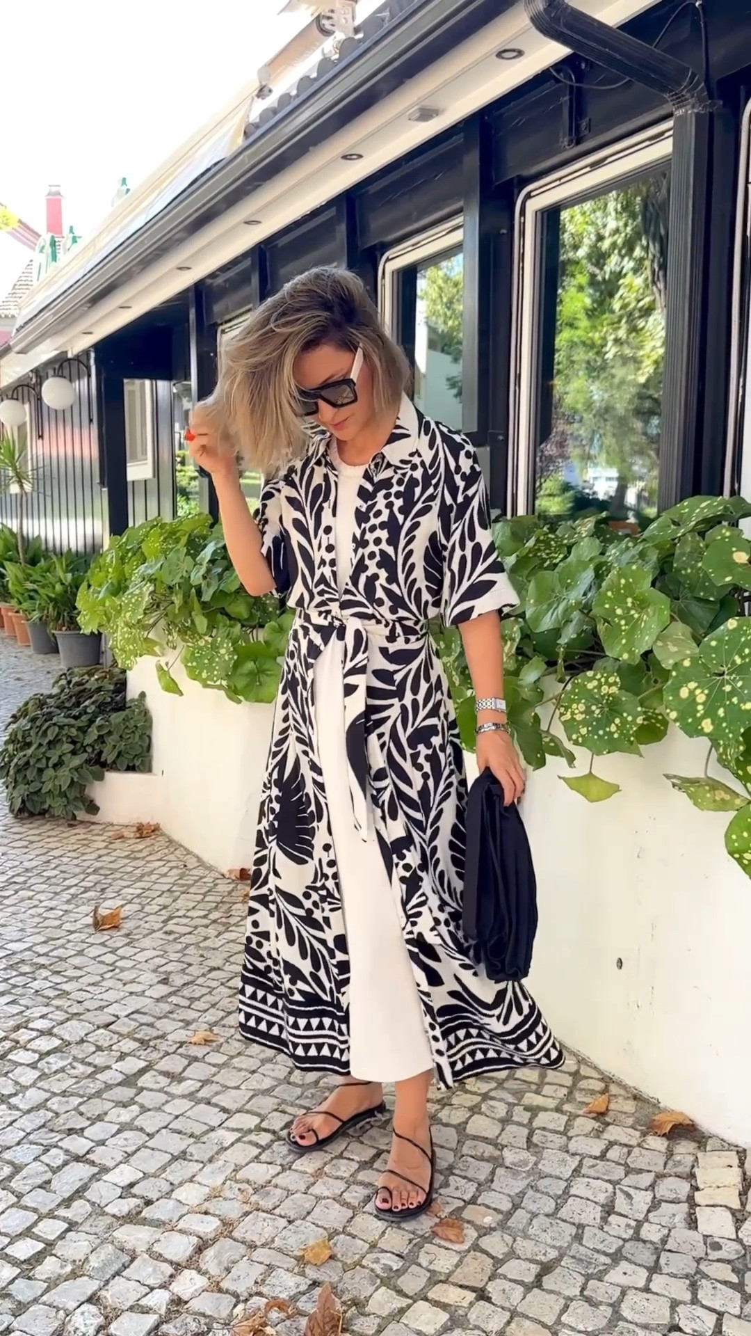 The shirt-dress is sold out in many sizes but they have it in other colors/prints! Check out the links ♥️