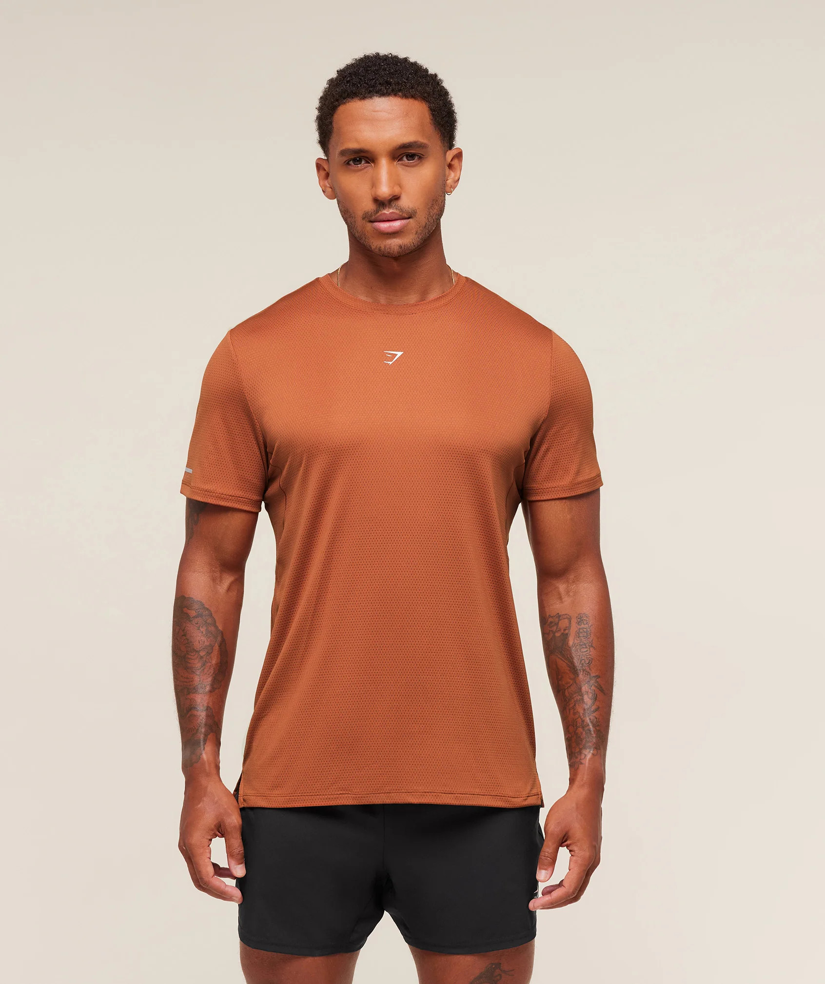 Gymshark Running T-Shirt - Spiced Brown | Gymshark UK