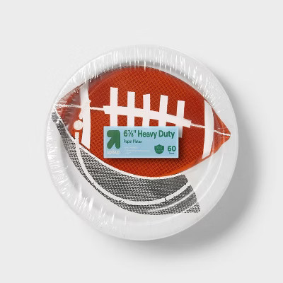 Disposable Dinnerware Paper Plates 7" - Football - 60ct - up&up™ | Target