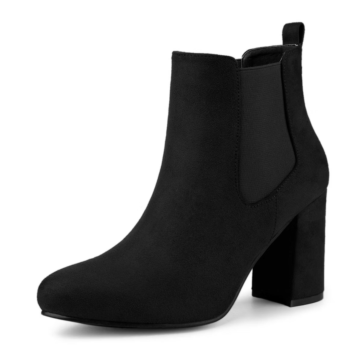 Allegra K Women's Round Toe Chunky High Heels Ankle Chelsea Boots | Target