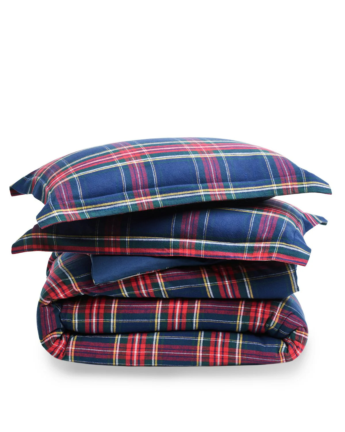 Windsor Tartan Duvet and Navy Sheet Bedding Set | Petite Plume
