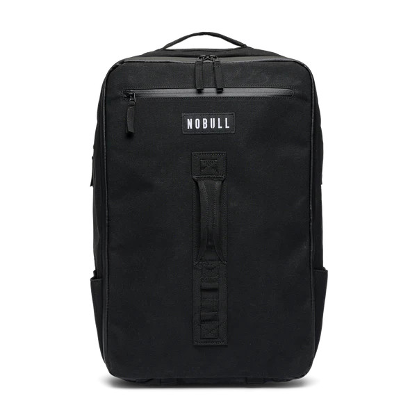 Black Waxed Canvas Backpack | NOBULL | NOBULL