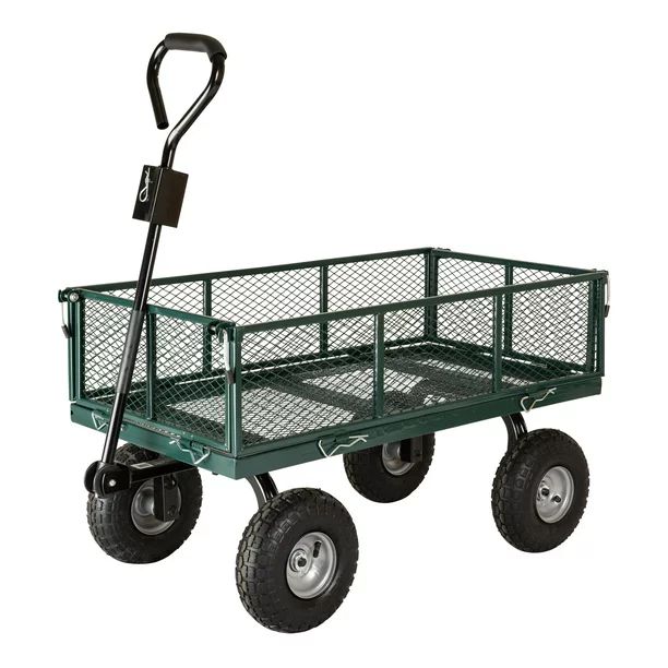 Garden Star 700lb Capacity, 38” x 20” Towable Mesh Garden Utility Cart | Walmart (US)