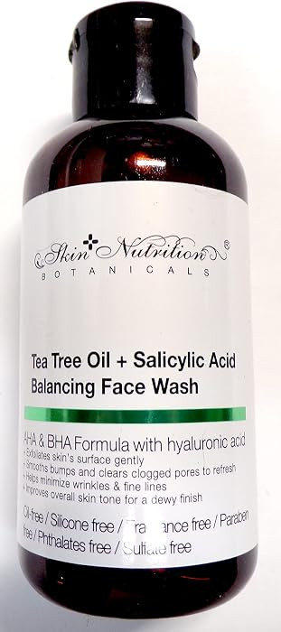Skin Nutrition Botanical s - Tea Tree Oil + Salicylic Acid Balancing Face Wash 4oz (118ml), 4 Oun... | Amazon (US)