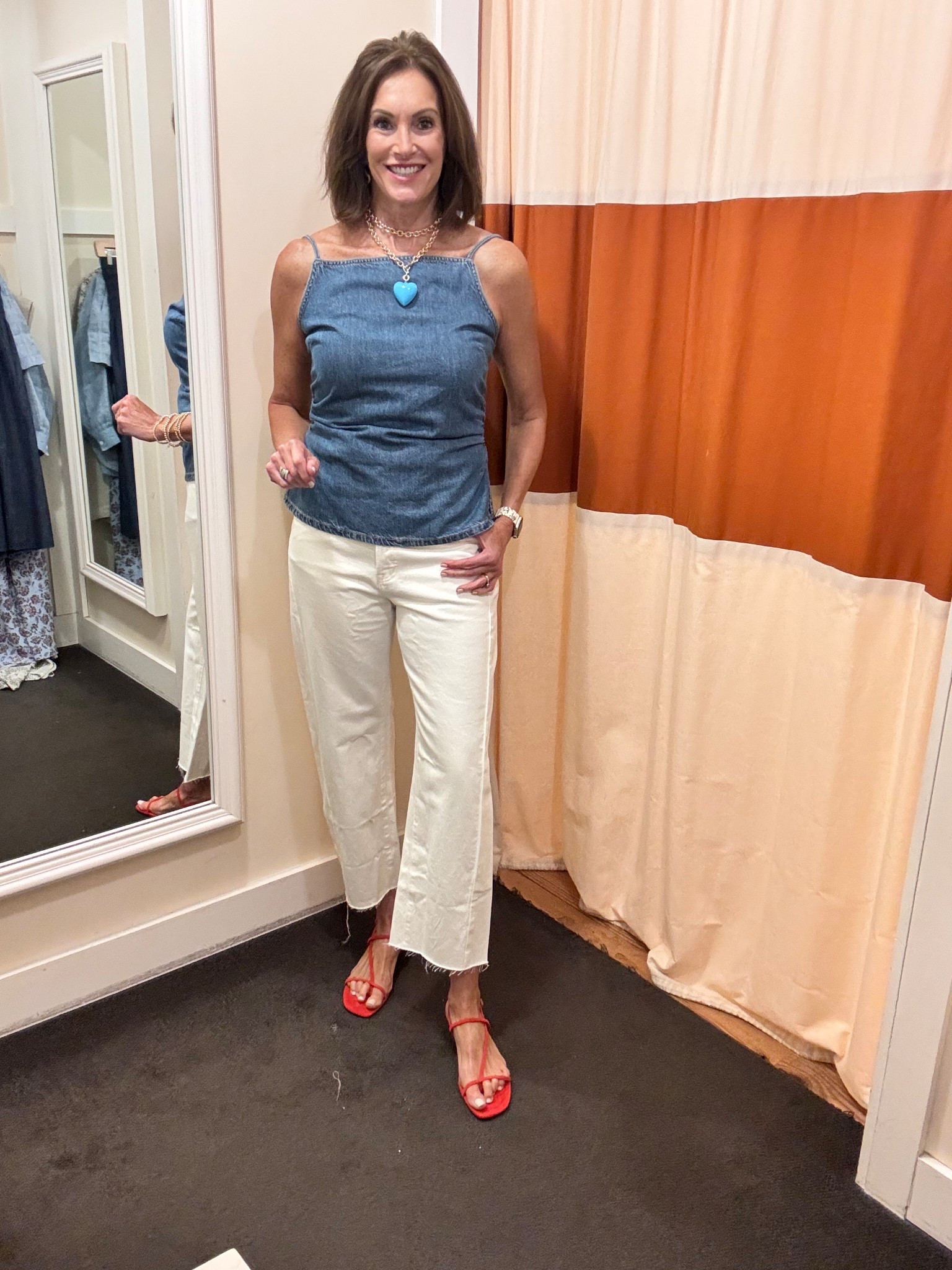 Ruched tank- 10 
Barrel jeans- 28 reg 
(Ordered 28 tall)

Summer outfit 
Country concert outfitt

#LTKxMadewell #LTKStyleTip #LTKSaleAlert