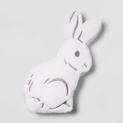 Bunny Shaped Pillow White - Spritz™ | Target
