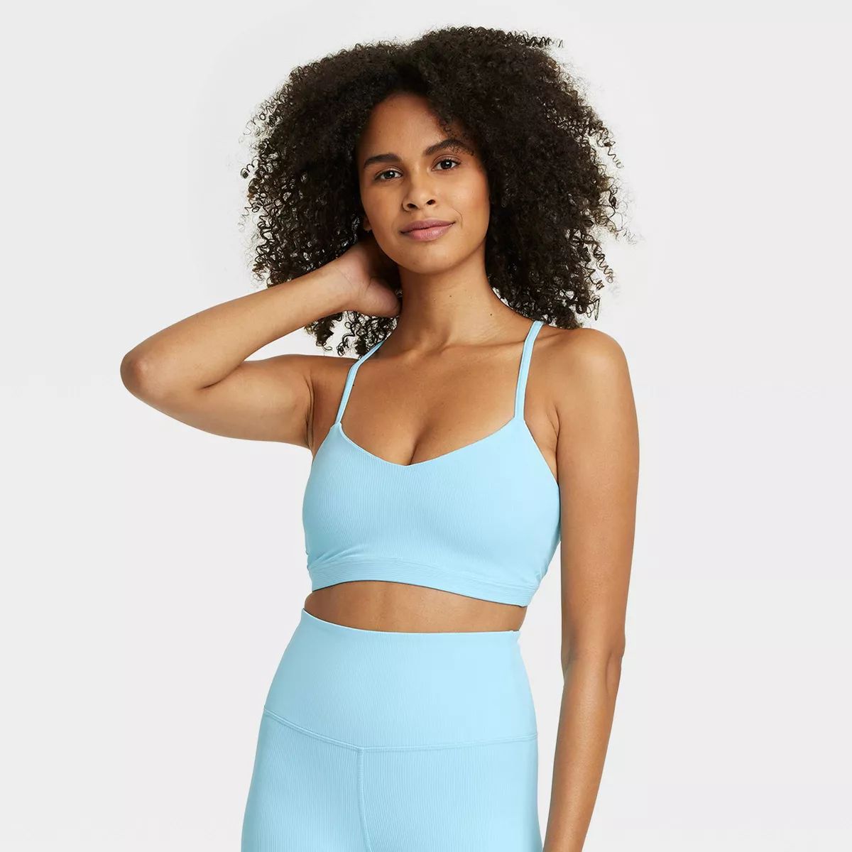 Women's Light Support Rib Triangle Bra - All in Motion™ | Target