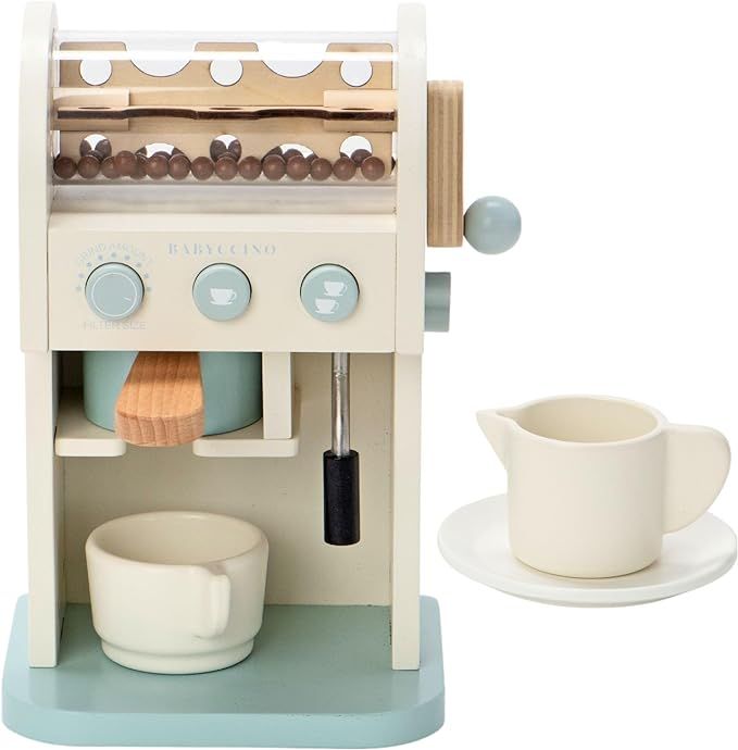 Toy Coffee Maker for Kids - Wooden Coffee Maker Toy for Imaginative Play - Kids Coffee Maker Play... | Amazon (US)