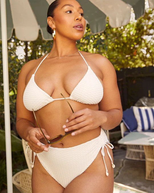 Coastal Seashell High Rise Crochet Bikini Bottom | VICI