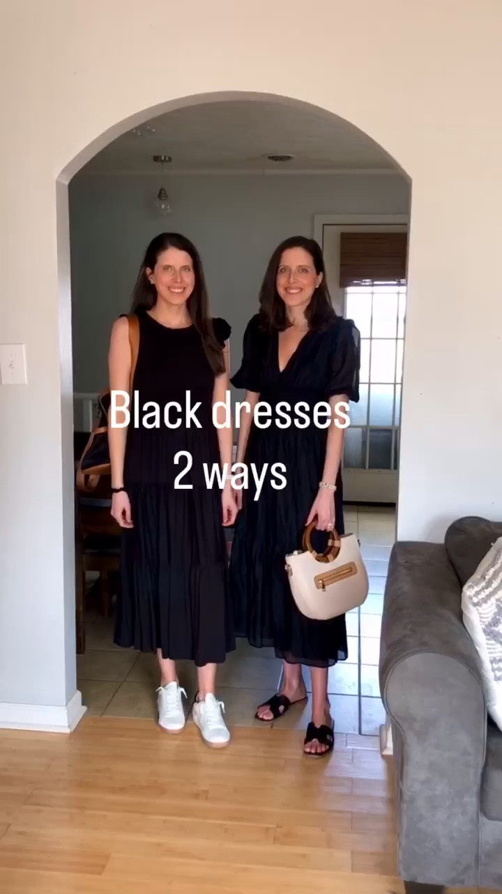 Black dresses two ways. We do have color, but everyone needs a little black dress for work and the weekend. ￼￼

Spring dresses
Spring outfits 2026

#LTKootd #LTKgrwm #LTKSeasonal
