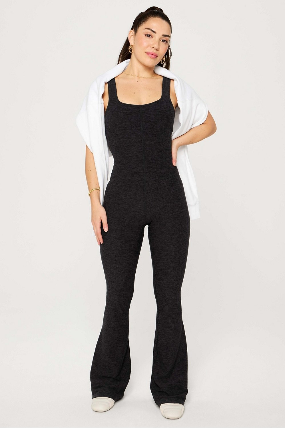 HeatherFlex Kick Flare Jumpsuit | Fabletics