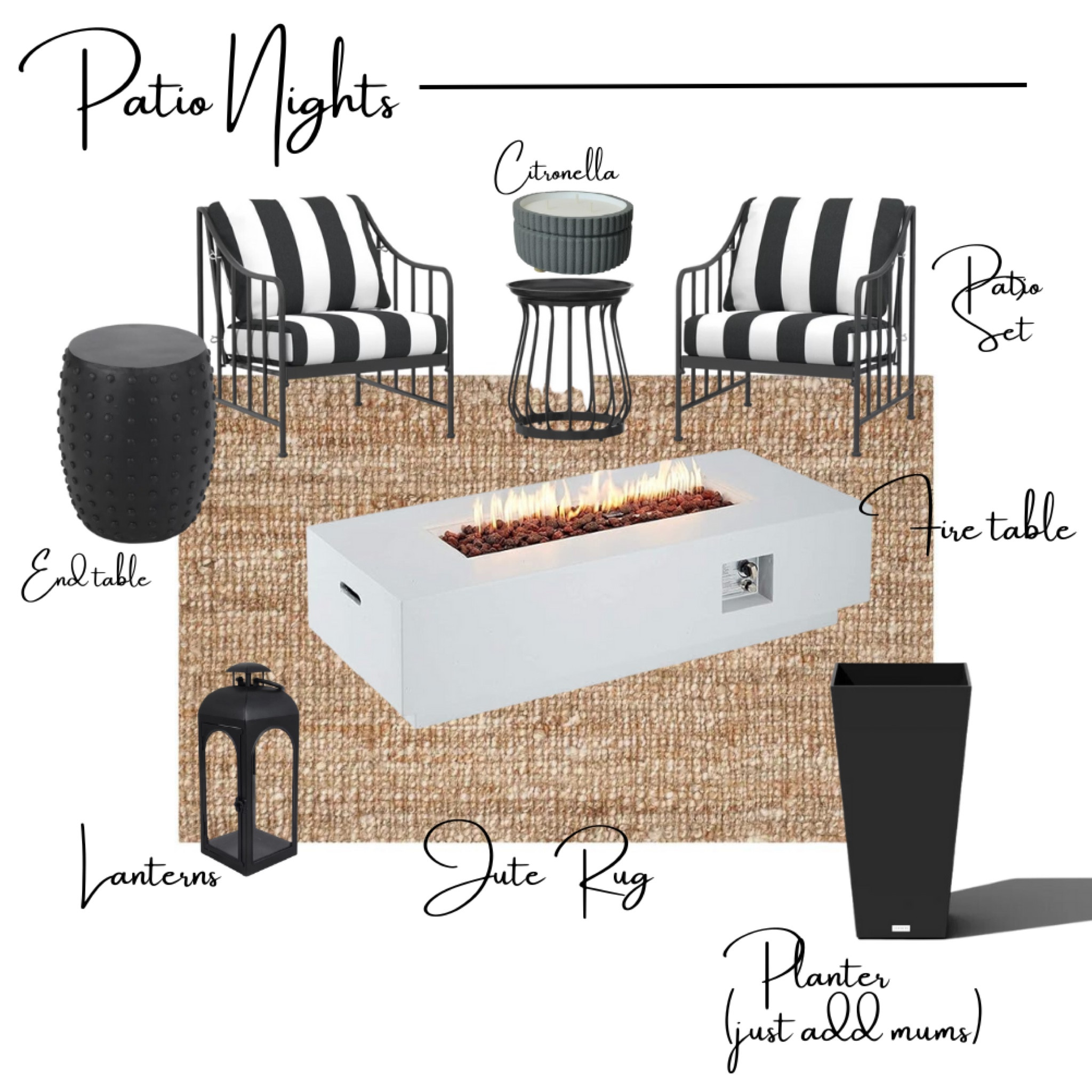 Fall Nights on the Patio with a clean aesthetic and a cozy feel.

#LTKSeasonal #LTKhome